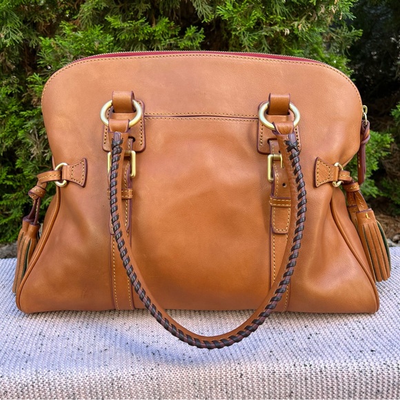 Dooney & Bourke Florentine Domed Buckle Satchel in Natural - Picture 2 of 12